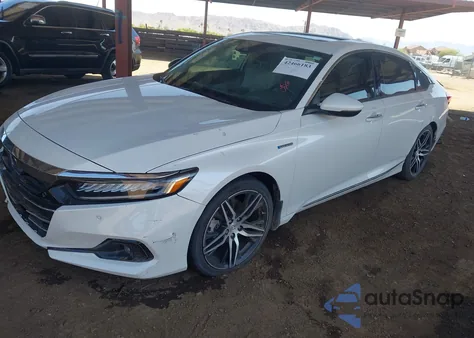 2021 Honda Accord Hybrid Touring из США, поврежденный, VIN 1HGCV3F93MA000789